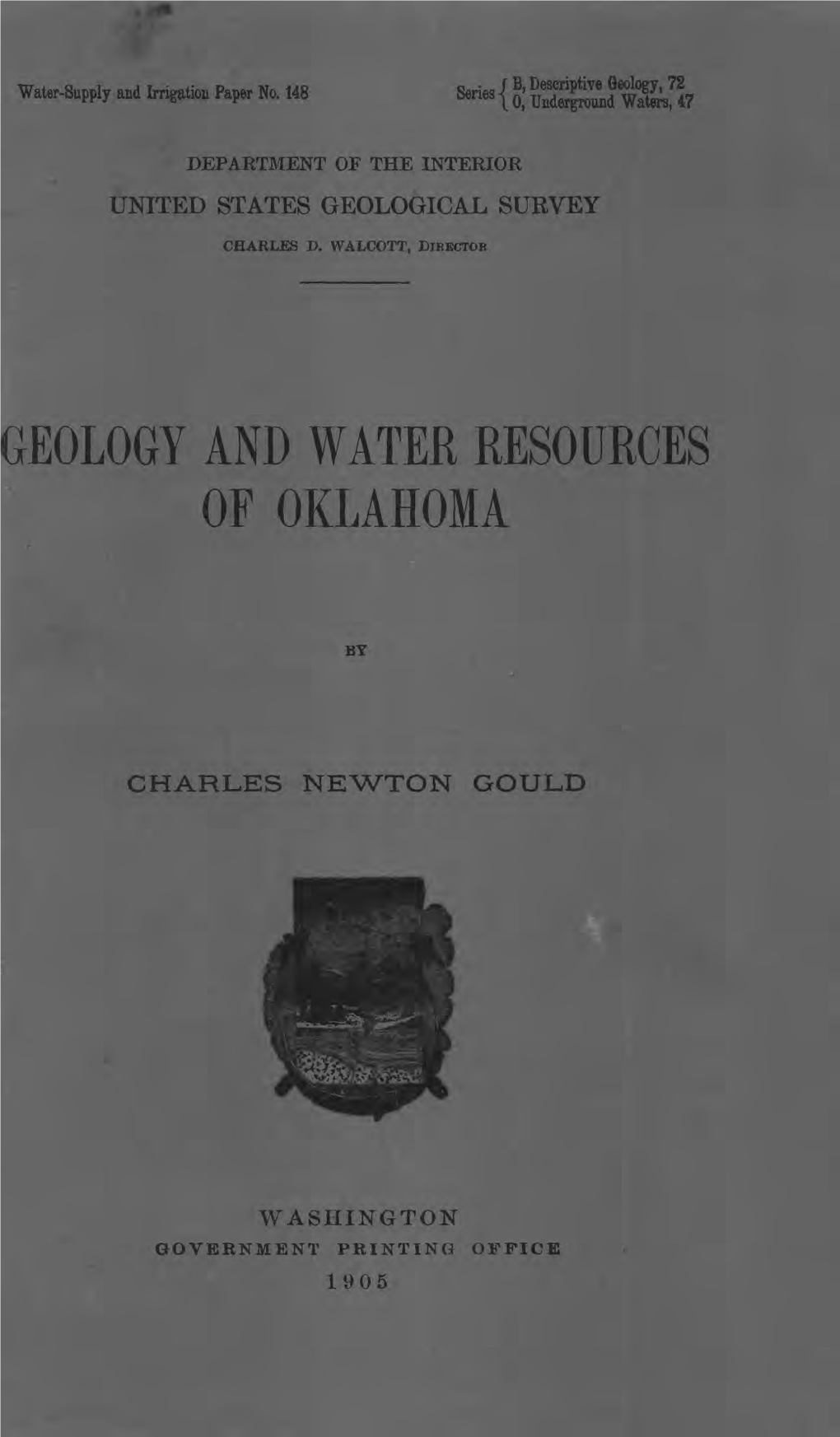 Geology and Water Resources of Oklahoma