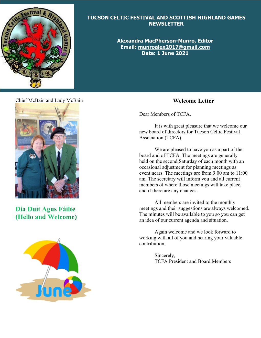 June Newsletter