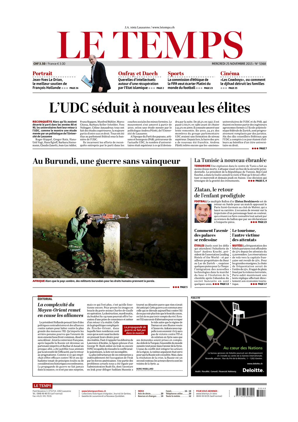 L'udc Séduit À Nouveau Les Élites