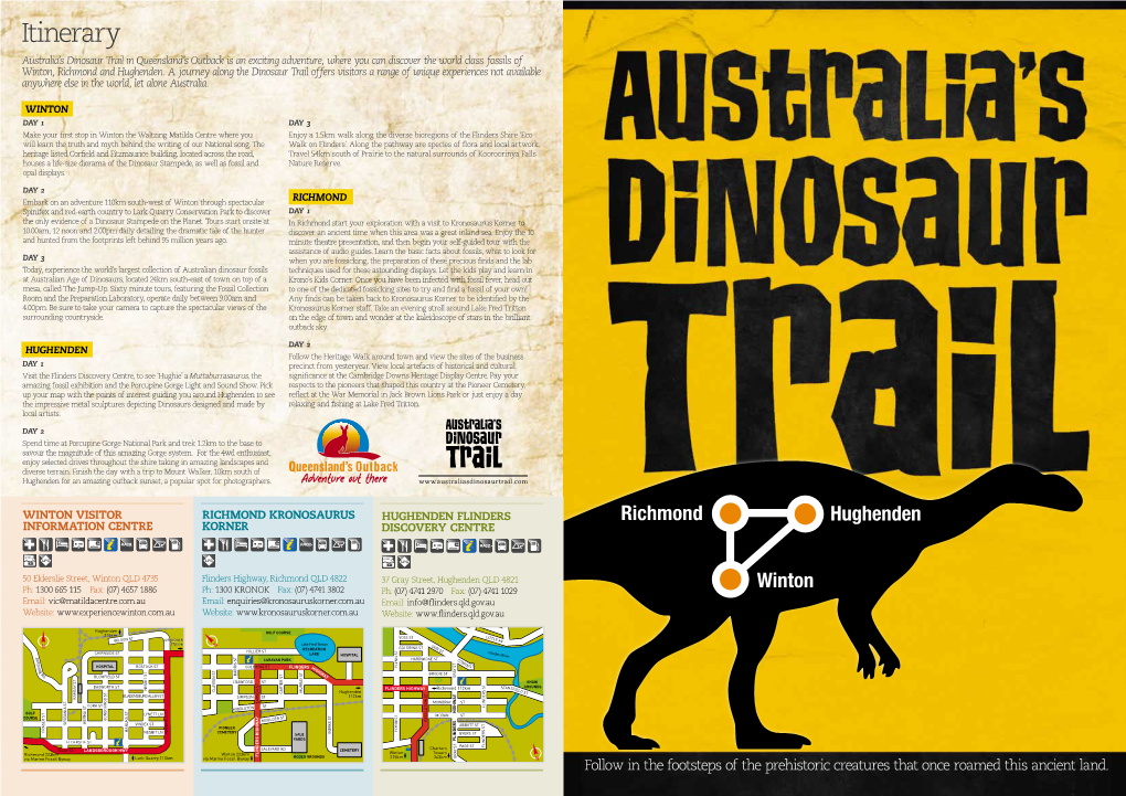 Australia's Dinosaur Trail Brochure