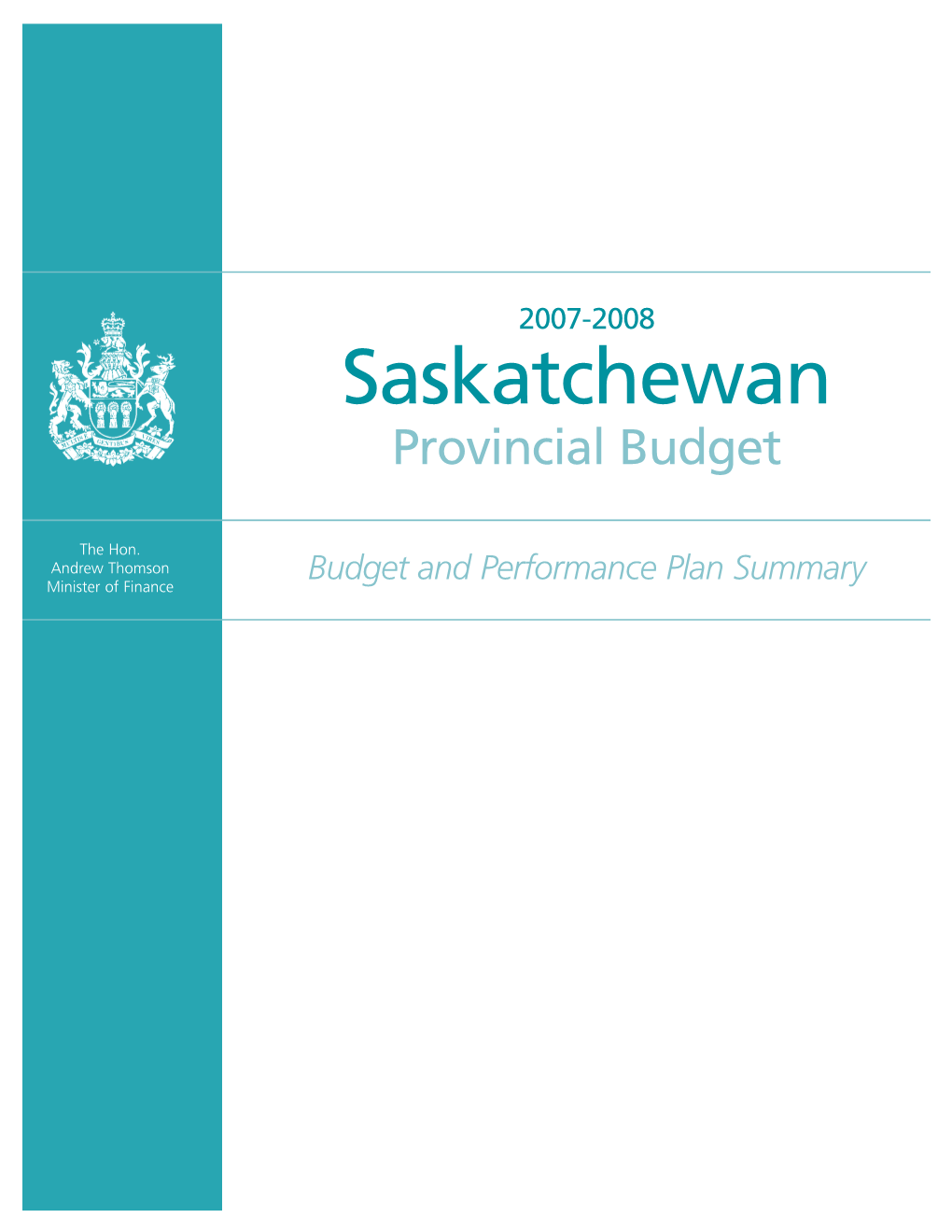2007-08 Budget and Supporting Documents for Public Review and Discussion