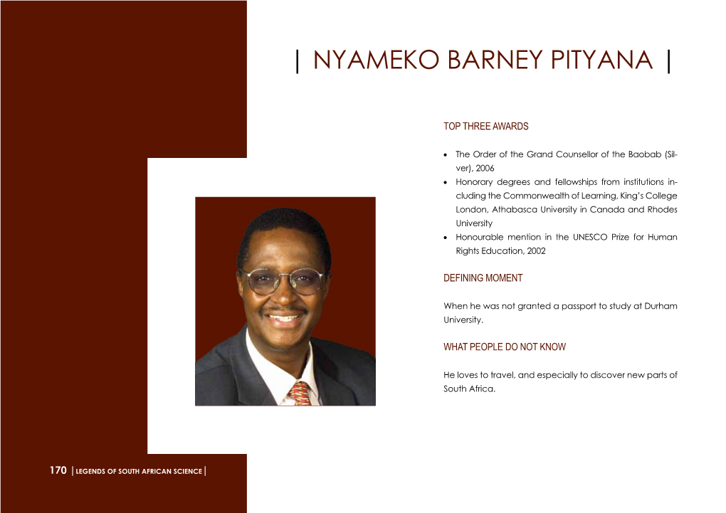 | Nyameko Barney Pityana |