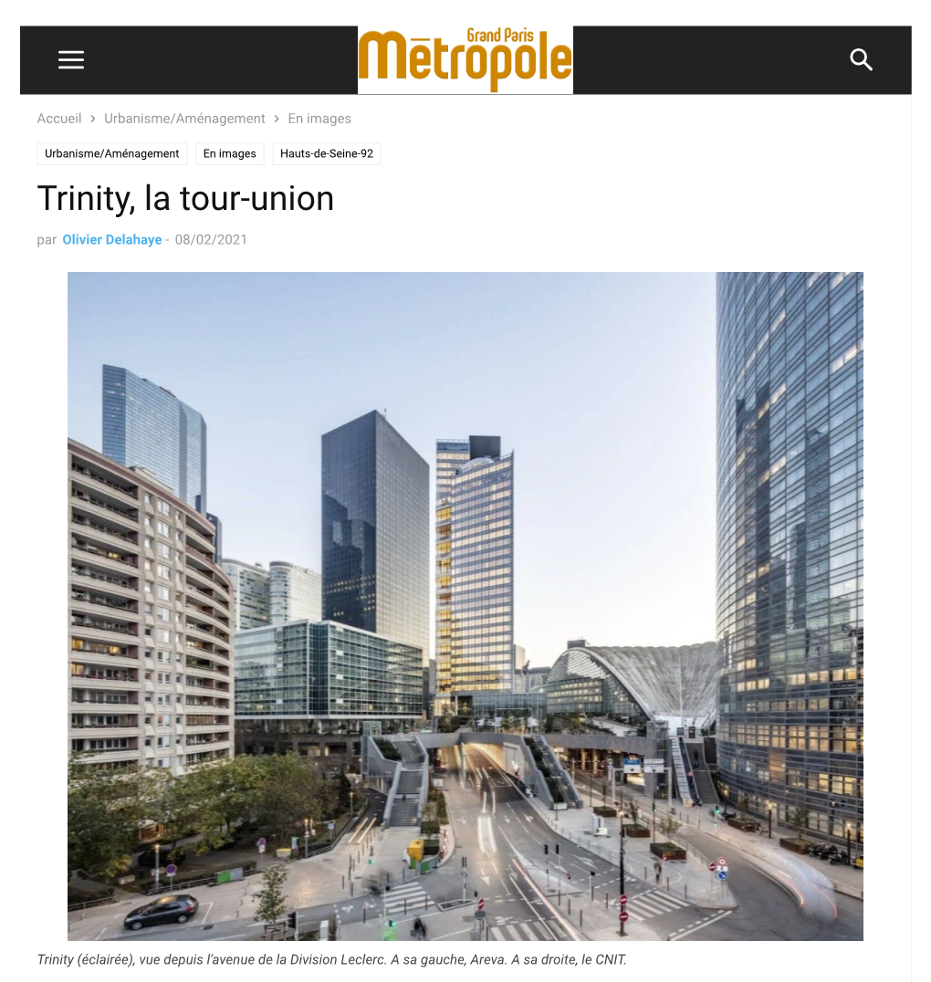 Trinity, La Tour-Union Par Olivier Delahaye - 08/02/2021