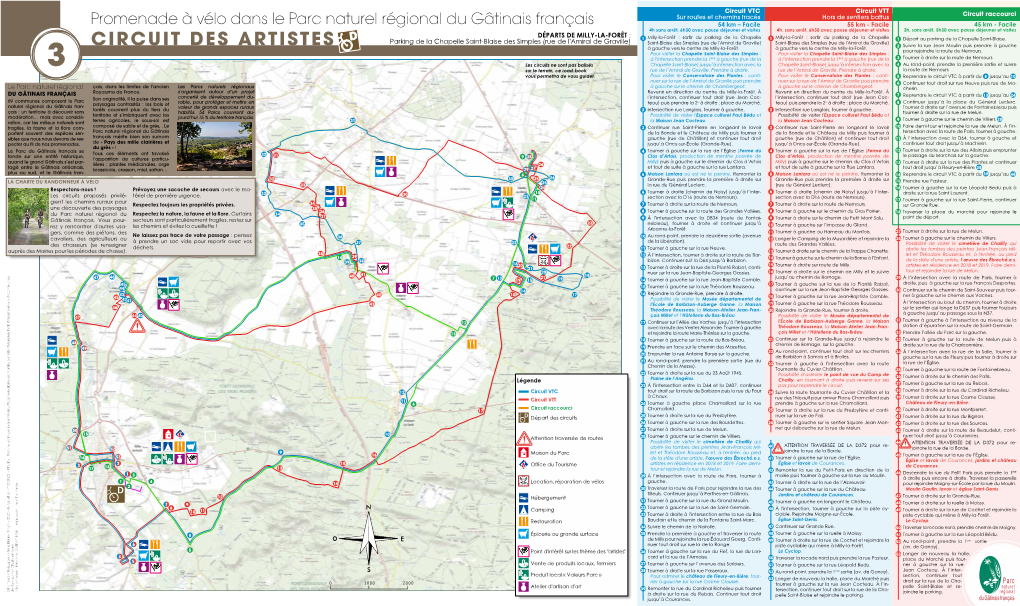 CIRCUIT DES ARTISTES 2 Suivre La Rue Jean Moulin Puis Prendre À Gauche À Gauche Vers Le Centre De Milly-La-Forêt