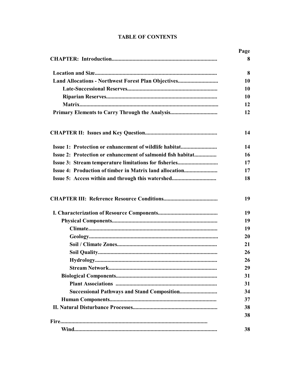 Lobster/Five Rivers Watershed Analysis