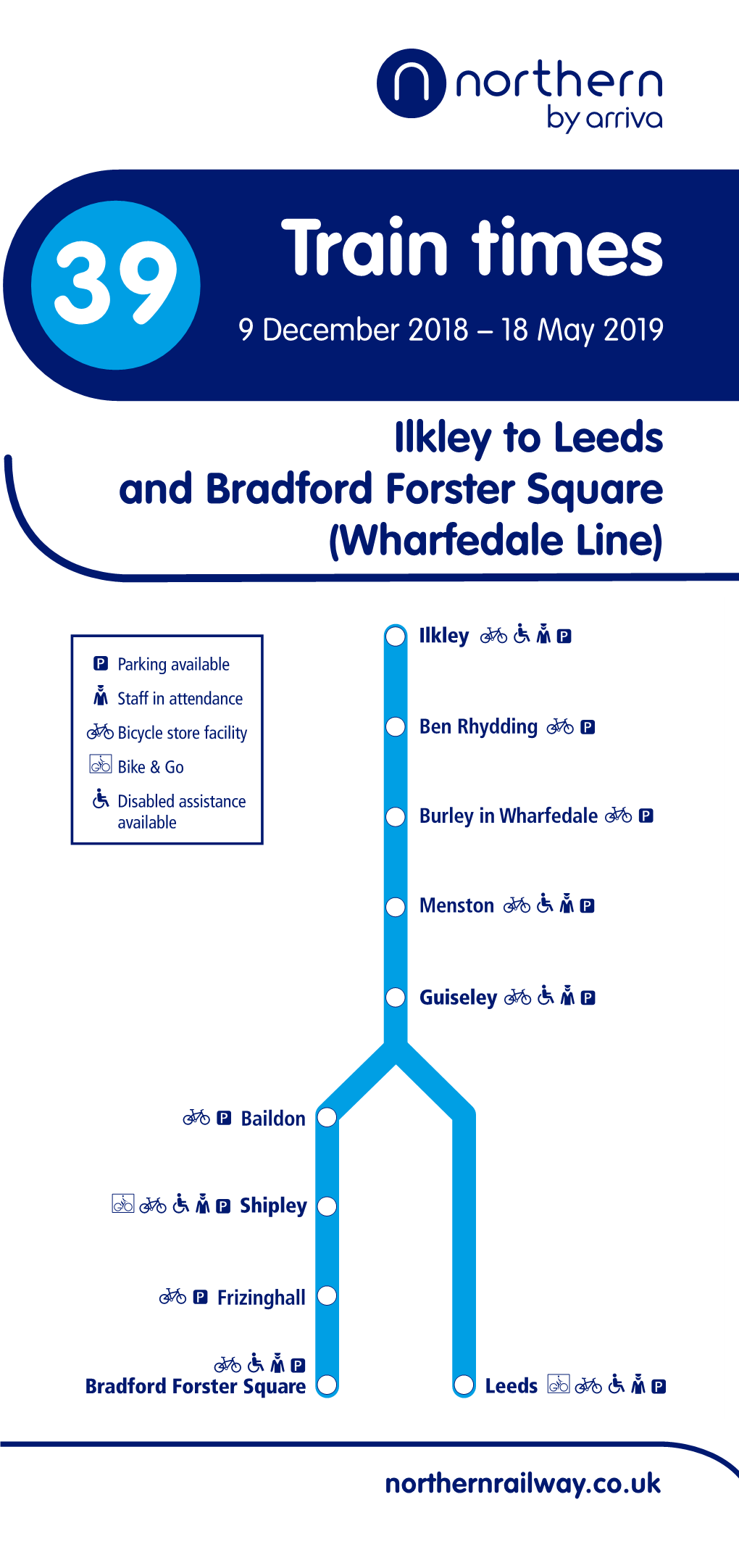 Ilkley Leeds Ben Rhydding Menston Bradford Forster Square Guiseley