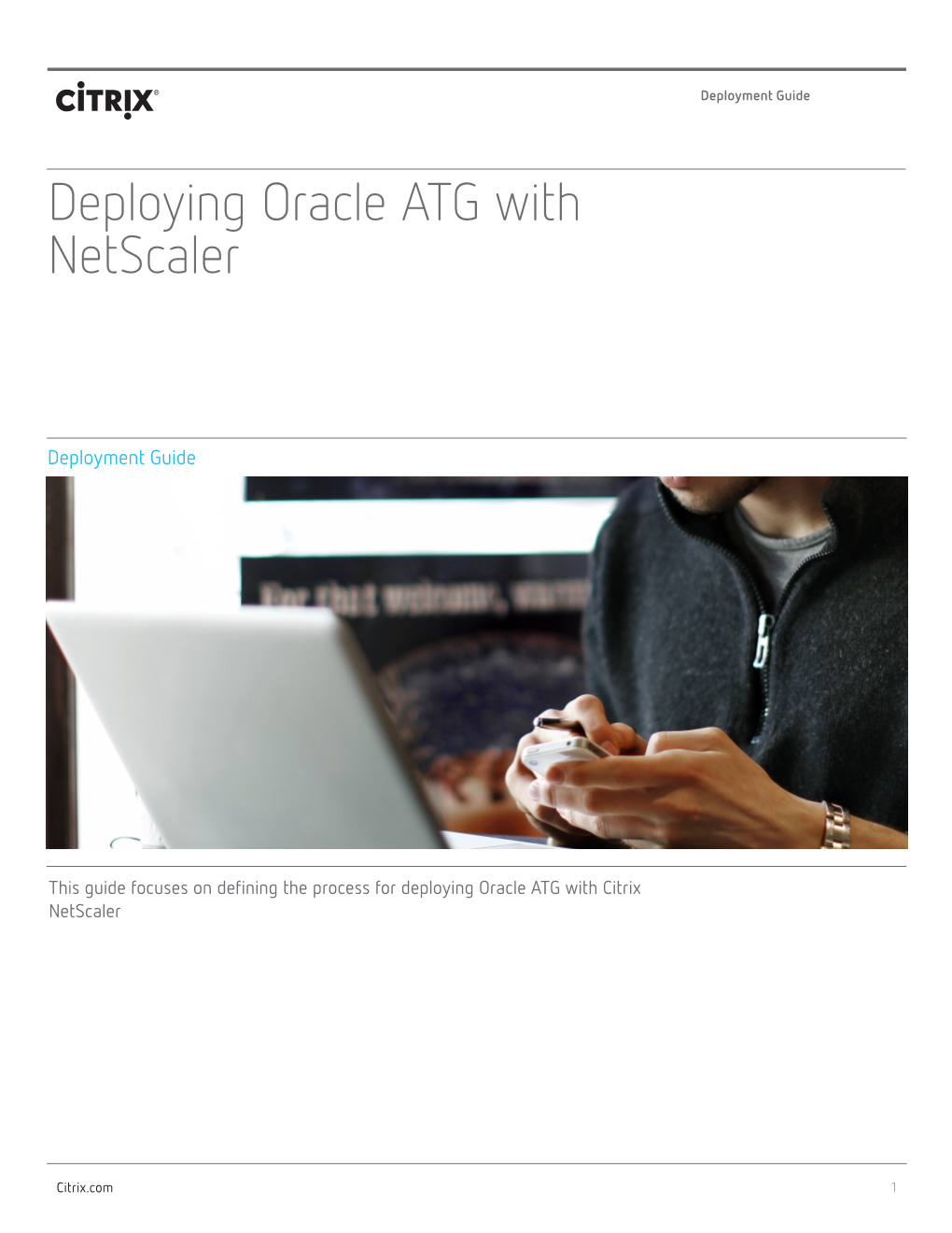 Deploying Oracle ATG with Netscaler