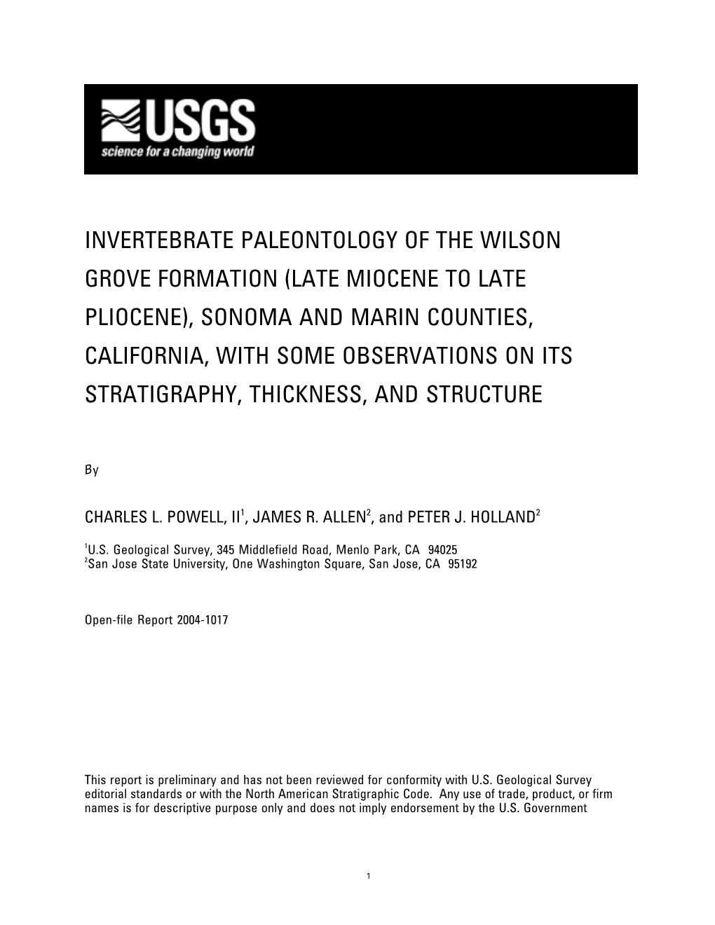 Invertebrate Paleontology Of