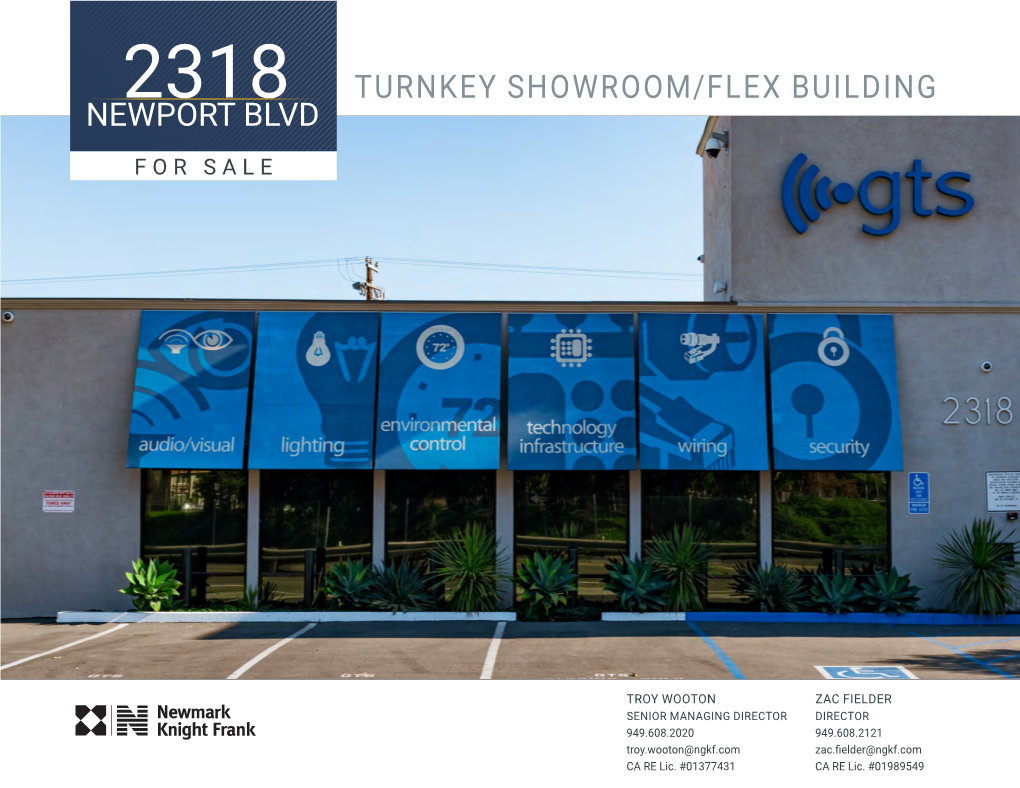 Turnkey Showroom/Flex Building Newport Blvd