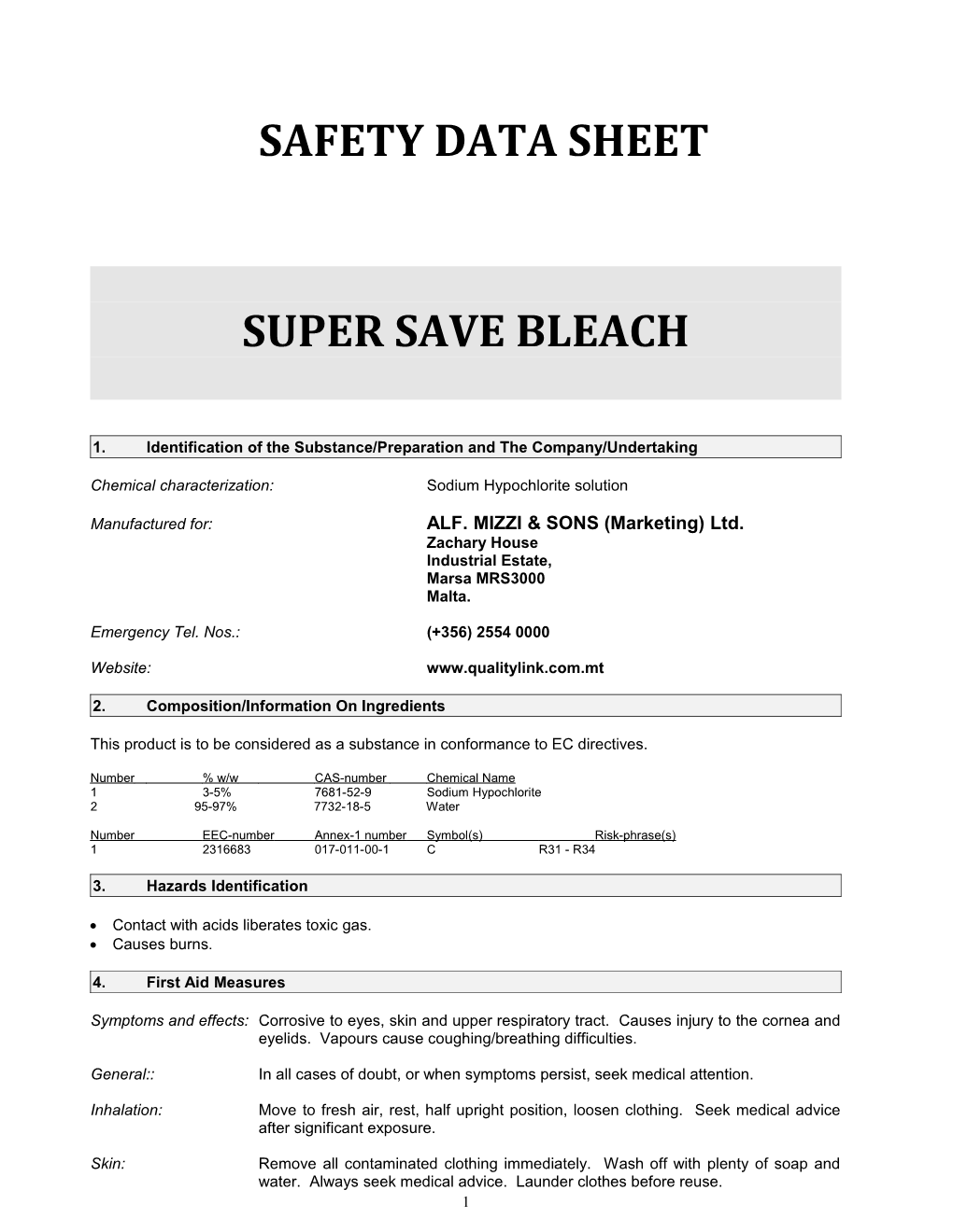 Safety Data Sheet s2