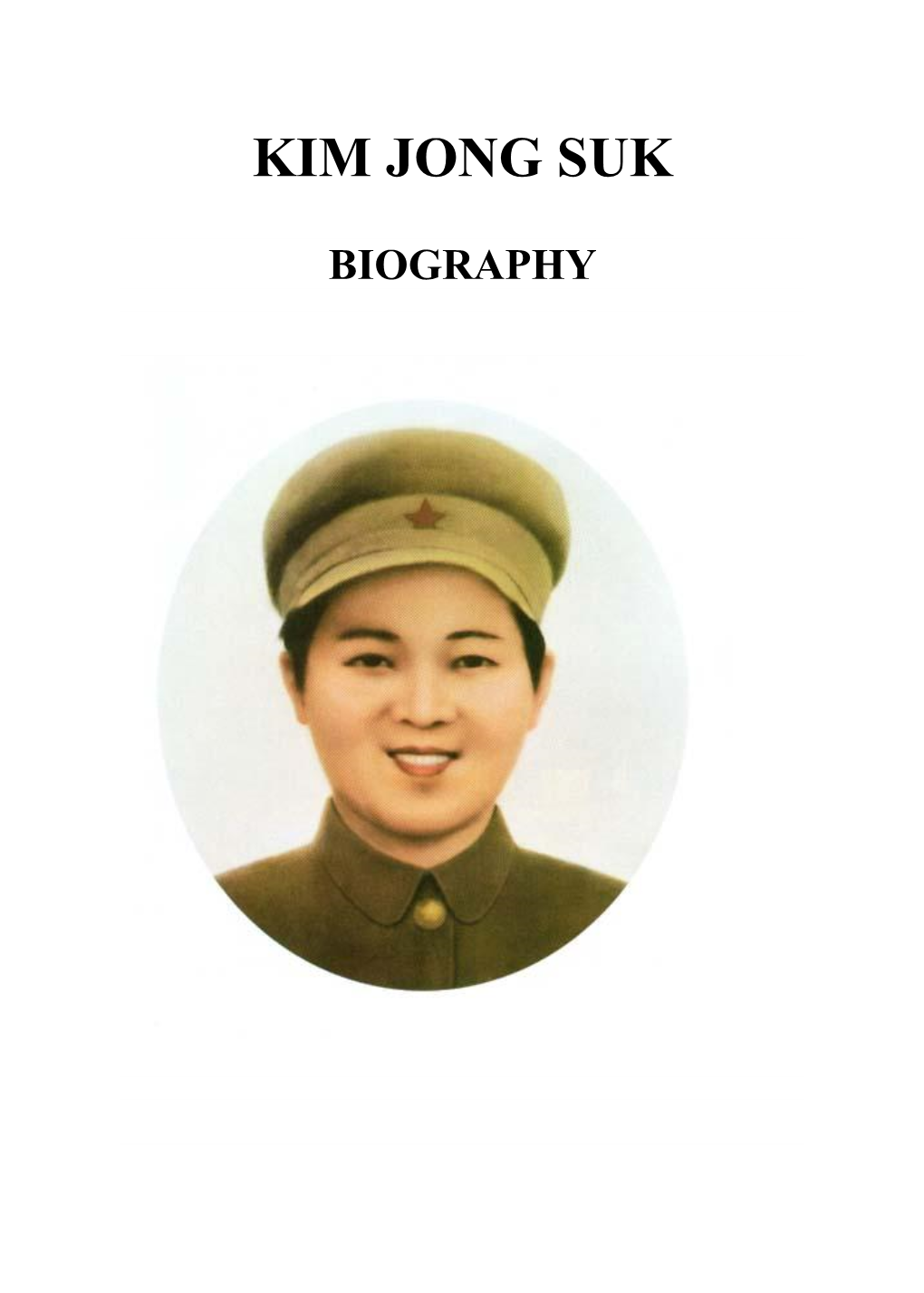 Kim Jong Suk, Biography”