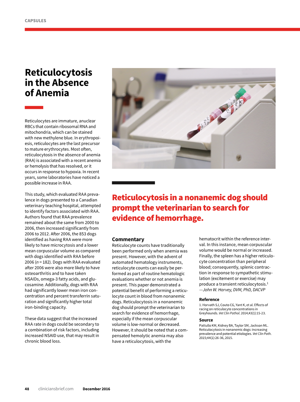 Reticulocytosis in the Absence of Anemia