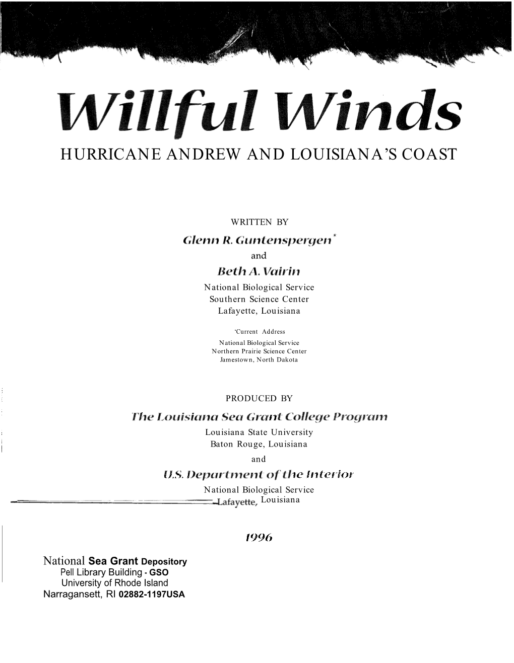 Hurricane Andrew and Louisiana's Coast