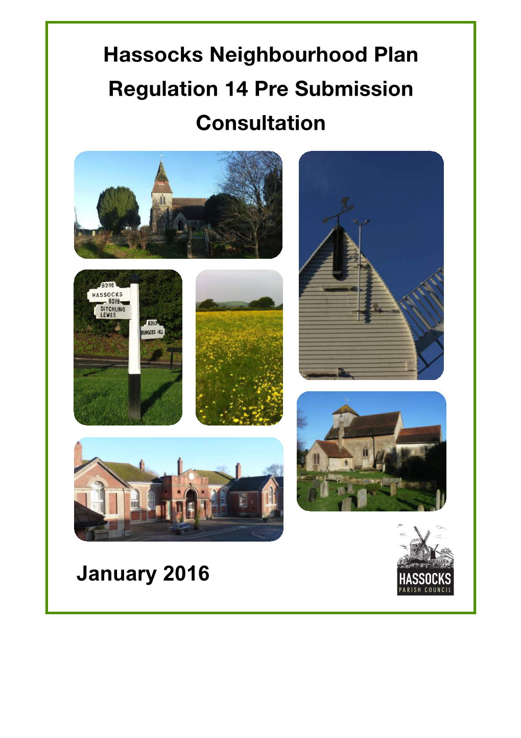 Hassocks Neighbourhood Plan Regulation 14 Pre Submission Consultation