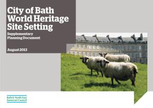 City of Bath World Heritage Site Setting