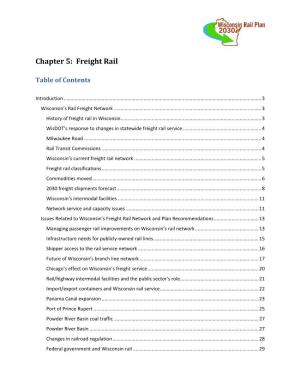 Chapter 5: Freight Rail
