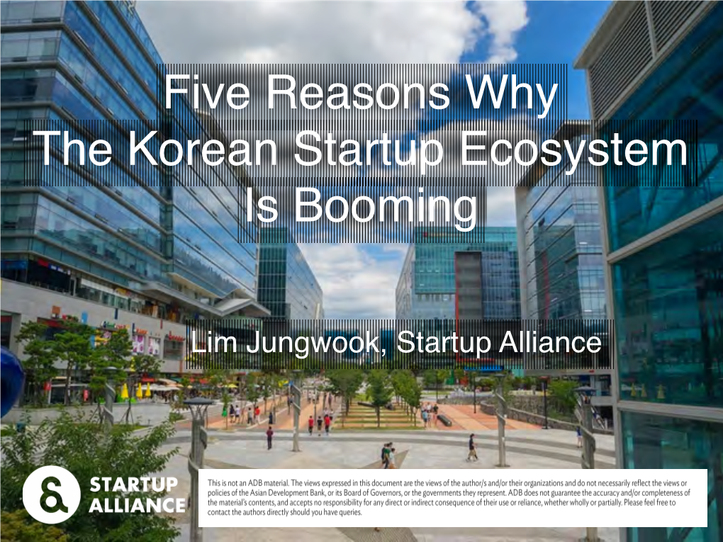 Five Reasons Why The Korean Startup Ecosystem Is Booming - DocsLib