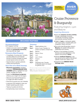 Cruise Provence & Burgundy