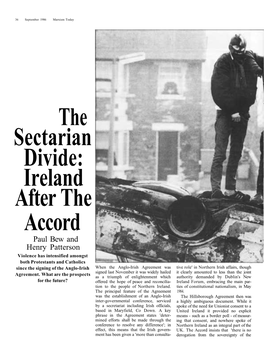 The Sectarian Divide: Ireland After the Accord