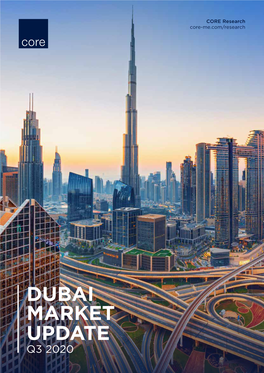 Dubai Market Update Q3 2020 Market Snapshot Q3 2020