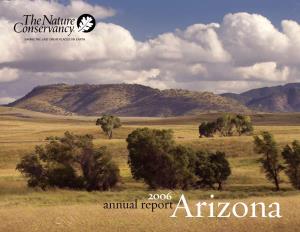 Annual Reportarizona YEARS 40…Of Conserving Land and Water to Benefit People and Nature
