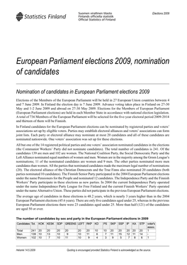 Europeanparliamentelections2009