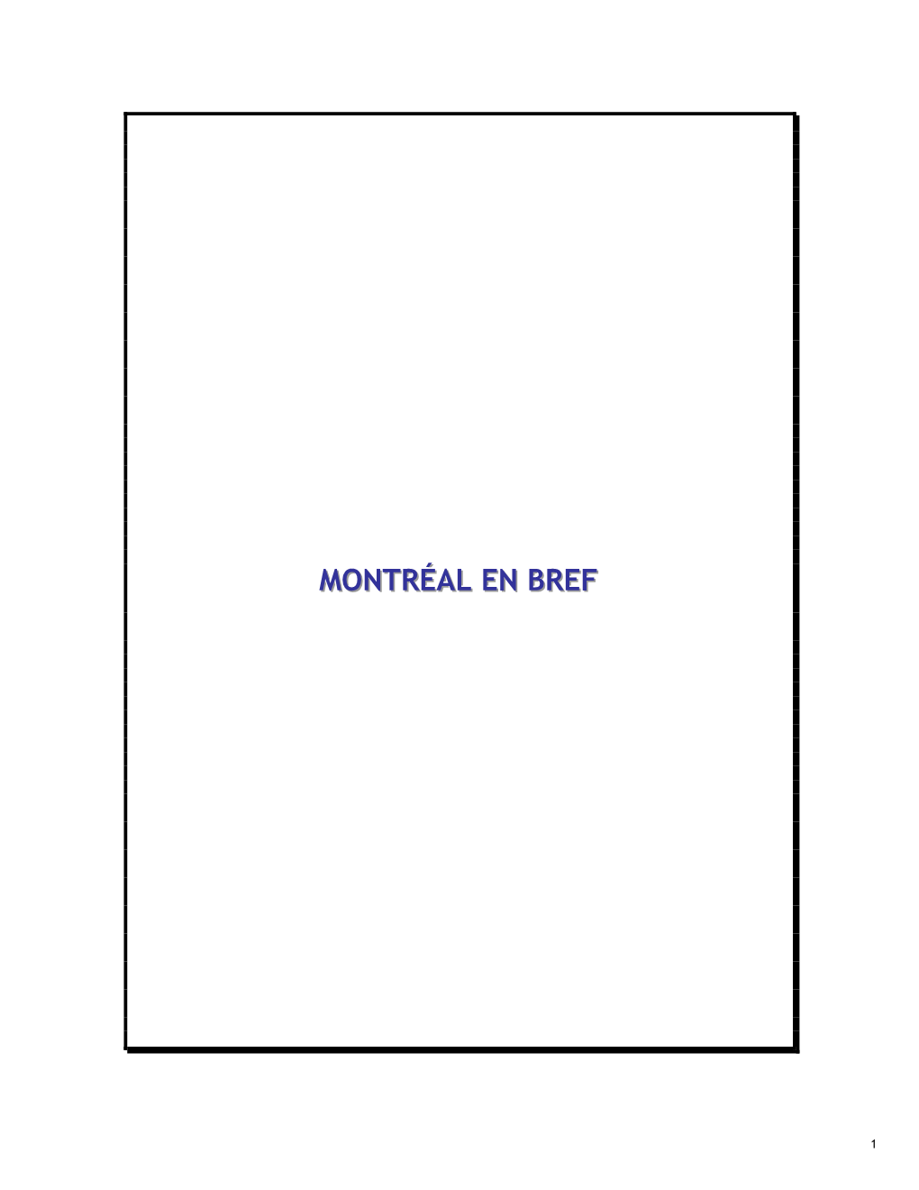 Montréal En Bref