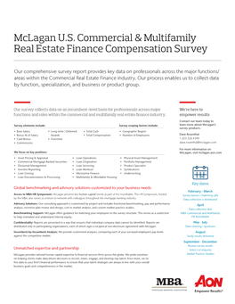 Mclagan U.S. Commercial & Multifamily Real Estate Finance