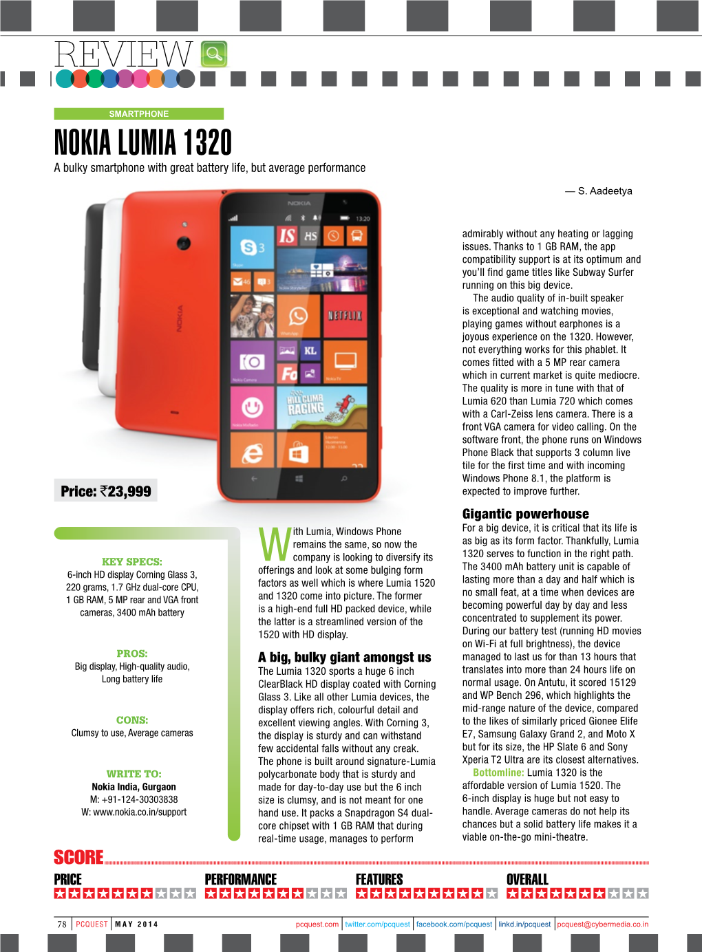 Review Nokia Lumia 1320