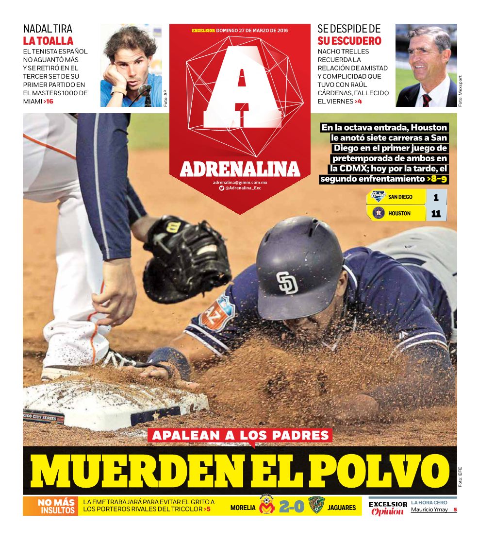 BEISBOL TENIS PARTIDO AMISTOSO LIGA DE ASCENSO LIGA ARGENTINA GRANDES LIGAS MASTERS 1000 He Intentado Aguantar, Pero Tenía Miedo De Estar Demasiado Alebrijes Vs