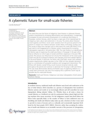 A Cybernetic Future for Small-Scale Fisheries Camilla Brattland1,2