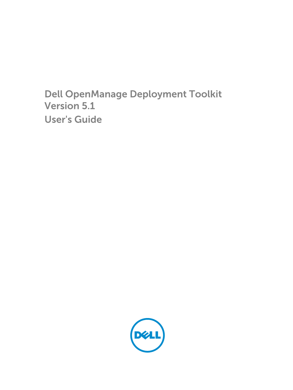 Dell Openmanage Deployment Toolkit Version 5.1 User's Guide Notes, Cautions, and Warnings