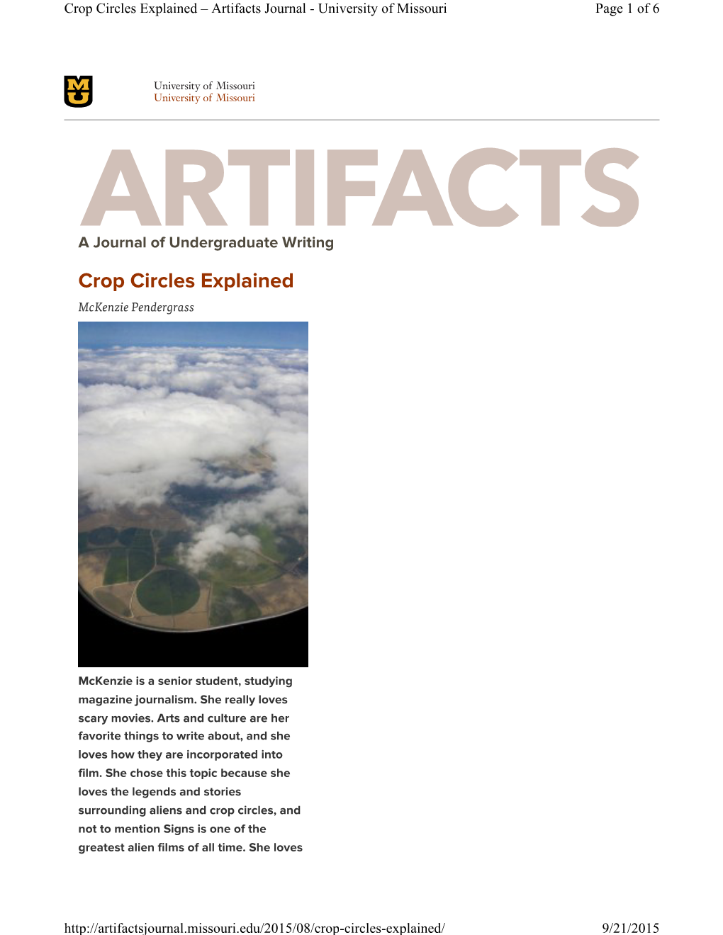 Crop Circles Explained – Artifacts Journal - University of Missouri Page 1 of 6