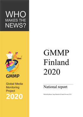 GMMP Finland 2020 Monitors and GMMP Finland National Coordinators 1995–2020