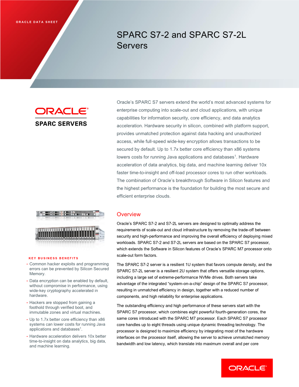 SPARC S7-2 and SPARC S7-2L Servers