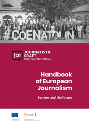 Handbook of European Journalism Lessons and Challenges