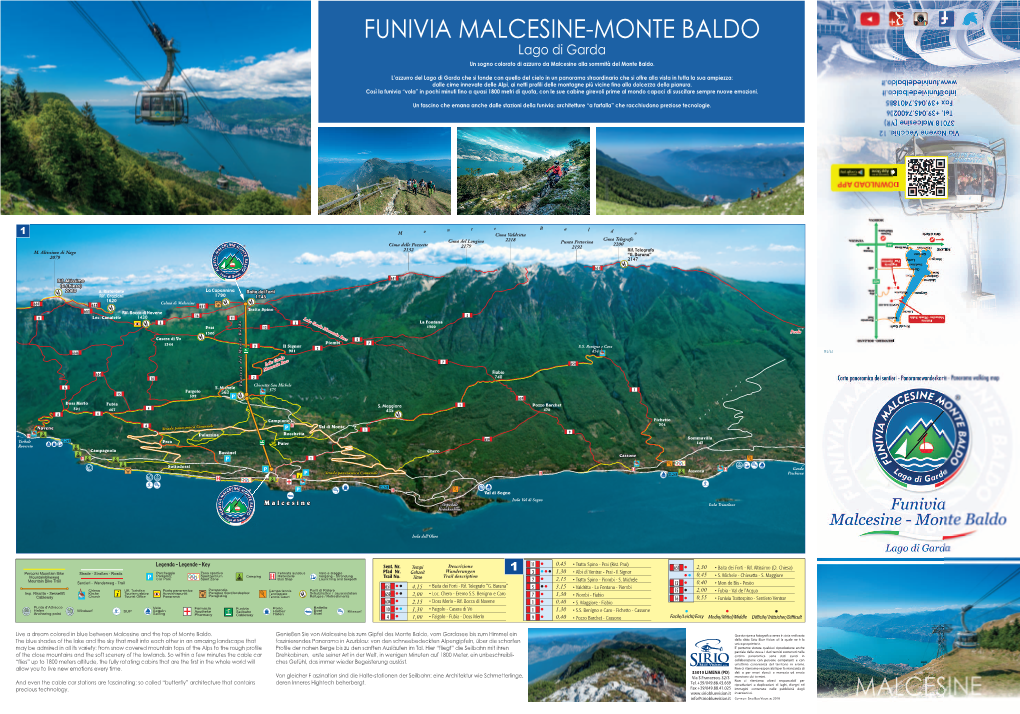 Mappa Sentieri Monte Baldo