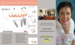 All-On-4 Is a Non-Removable Dental Implant Option Designed to Maximize the Use of Available Bone in Just 4 Implants
