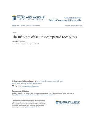The Influence of the Unaccompanied Bach Suites