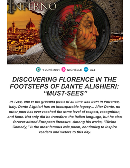 Discovering Florence in the Footsteps of Dante Alighieri: “Must-Sees”