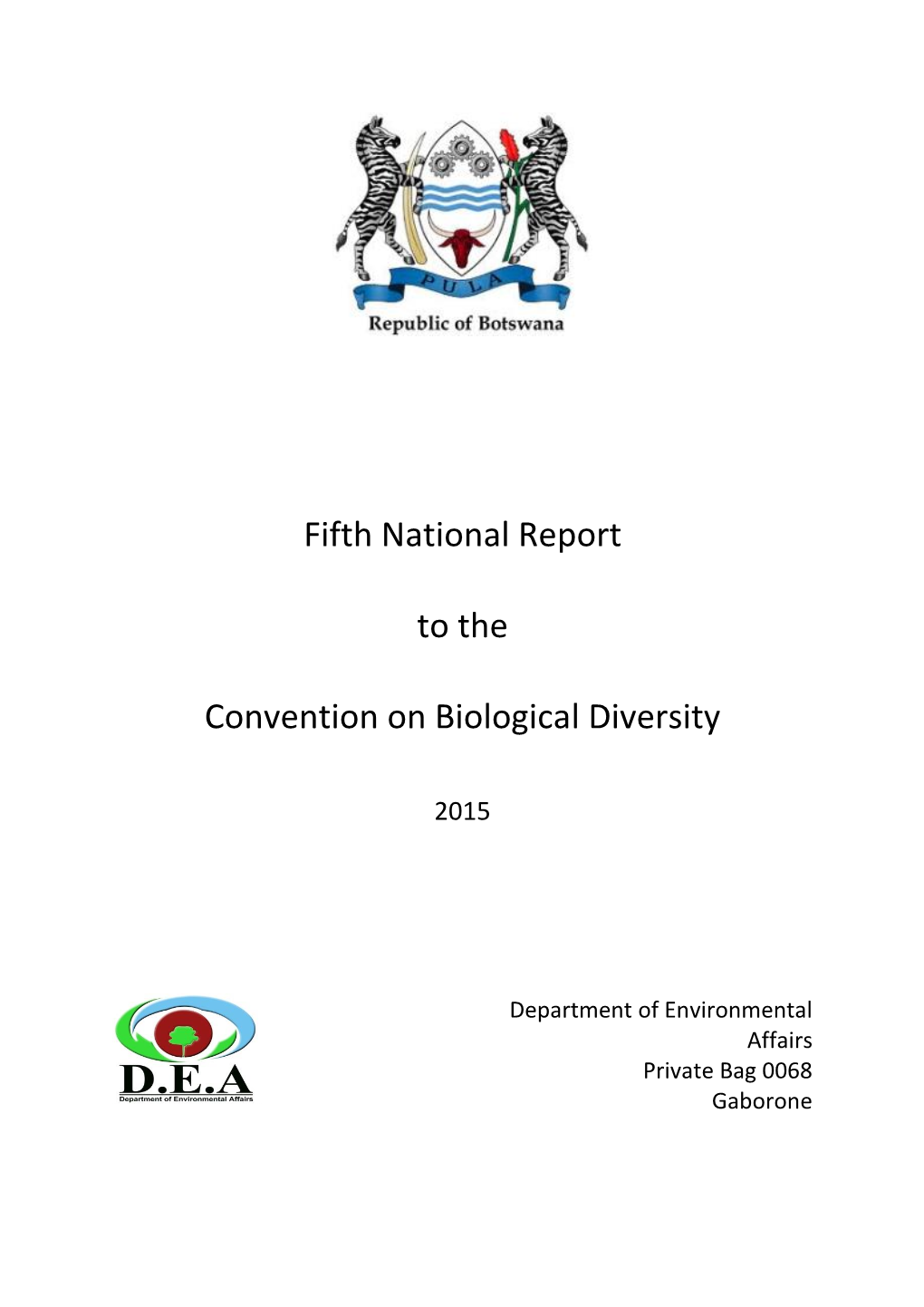 CBD Fifth National Report