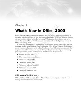Editions of Office 2003