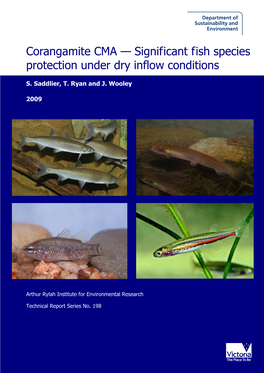 Significant Fish Species Protection Under Dry Inflow Conditions