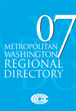Metropolitanva00 Washington Mdregional77 Directorydc 2007 Metropolitan Washington Council of Governments Participating Jurisdictions