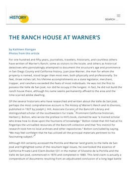 The Ranch House at Warner's