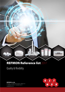 REFMON Reference List 2017 Quality & Flexibility