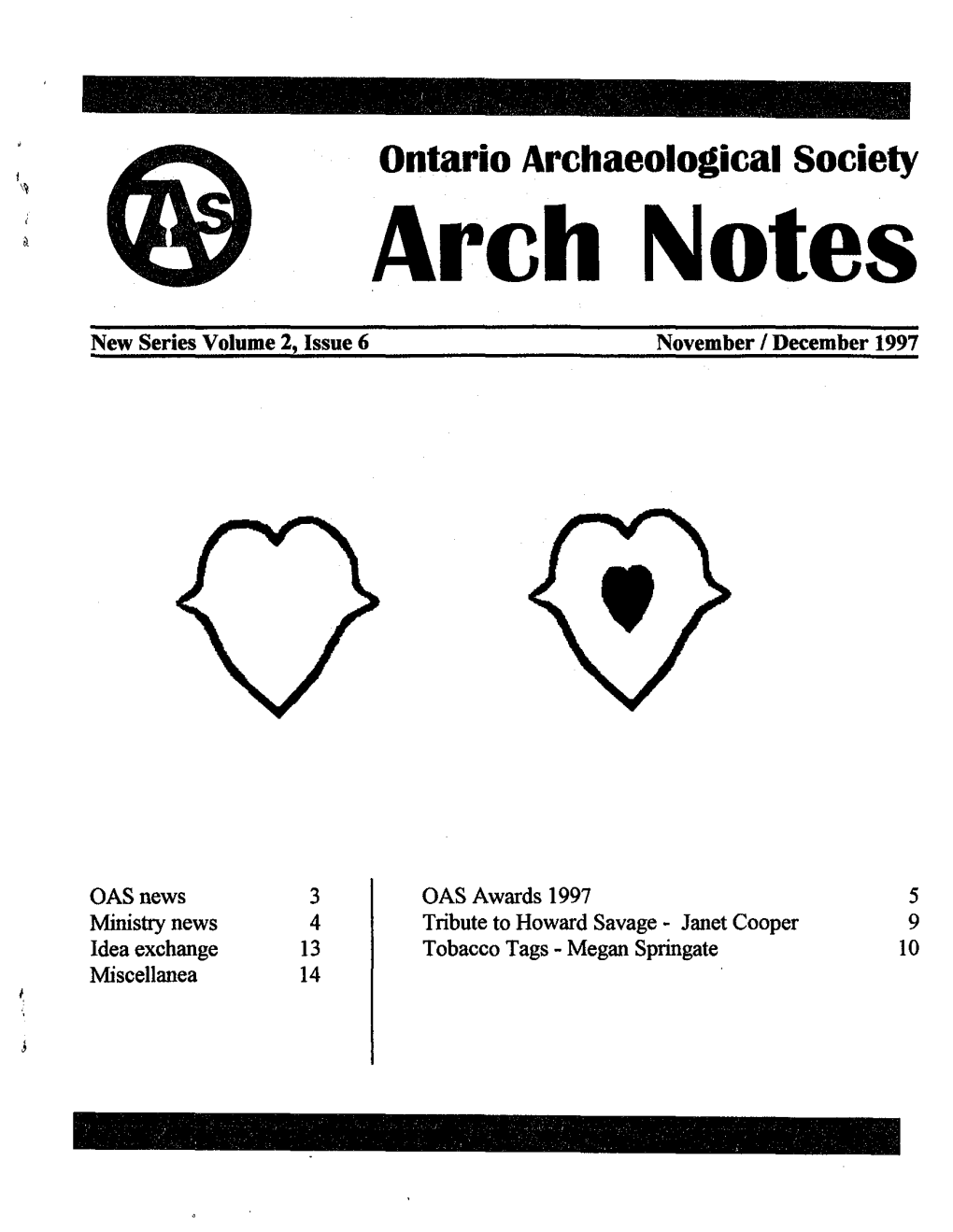 Ontario Archaeological Society Arch Notes