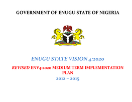 Enugu State Vision 4:2020 Revised Env4:2020 Medium