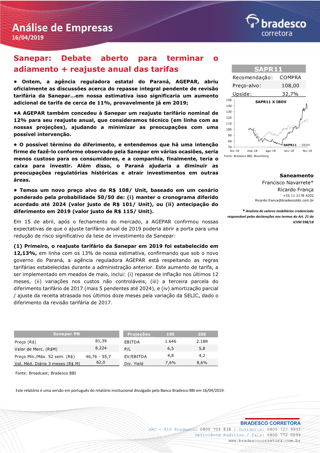 Análise De Empresas 16/04/2019