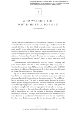 Who Was Einstein? Why Is He Still So Alive?